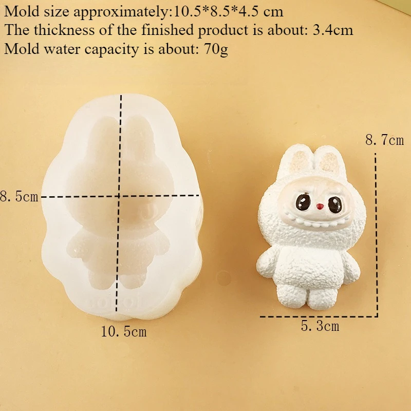 شخصيات كرتونية قالب من السيليكون فندان كعكة بالشيكولاتة قالب ديكور الجص الصابون شمعة قوالب اليدوية اسفنجي ضغط أدوات لعبة #3