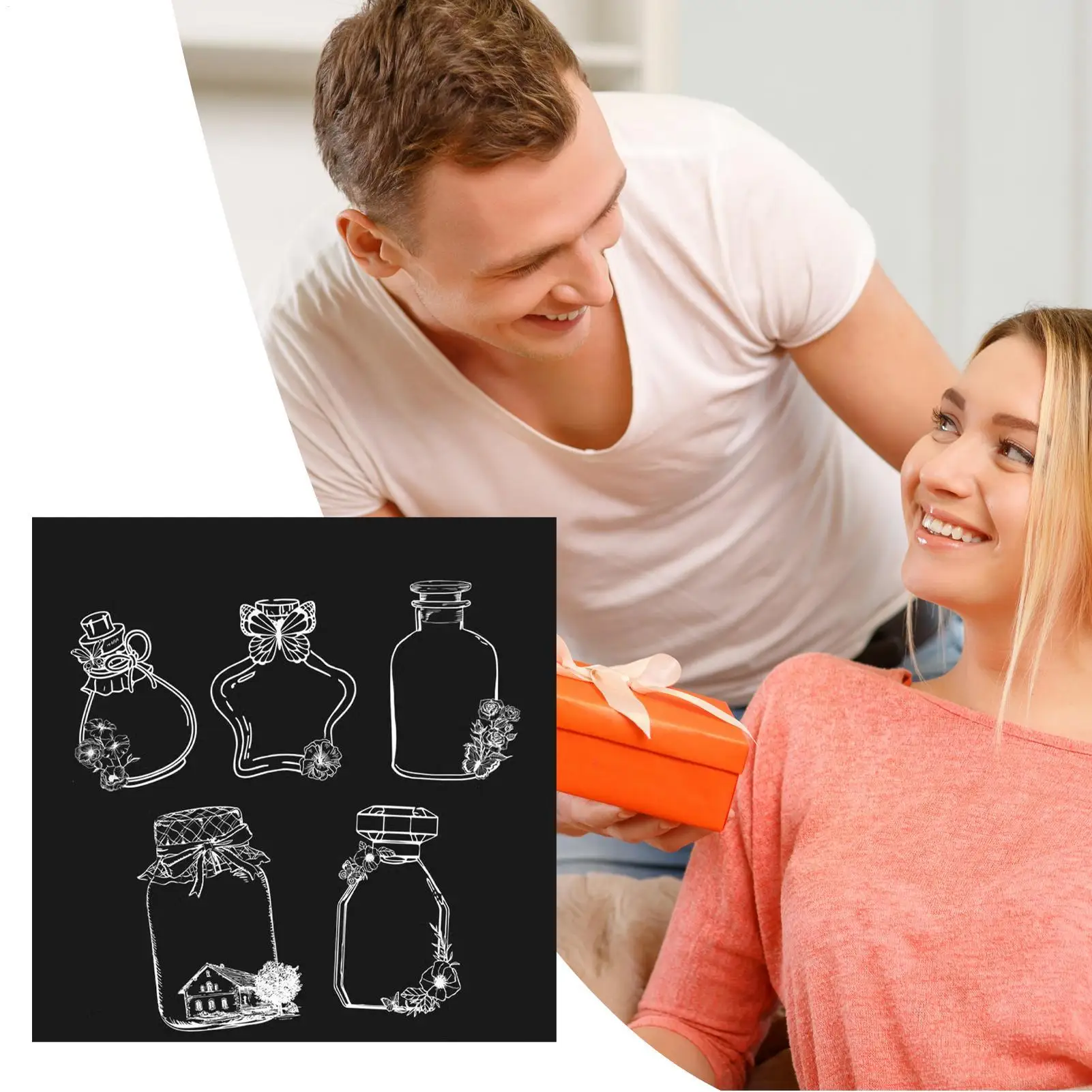 Kit de marque-pages de fleurs séchées, ensemble de fabrication de marque-pages de fleurs pressées, spécimen botanique en forme de pot pour Scrapbook, amateurs et enseignants