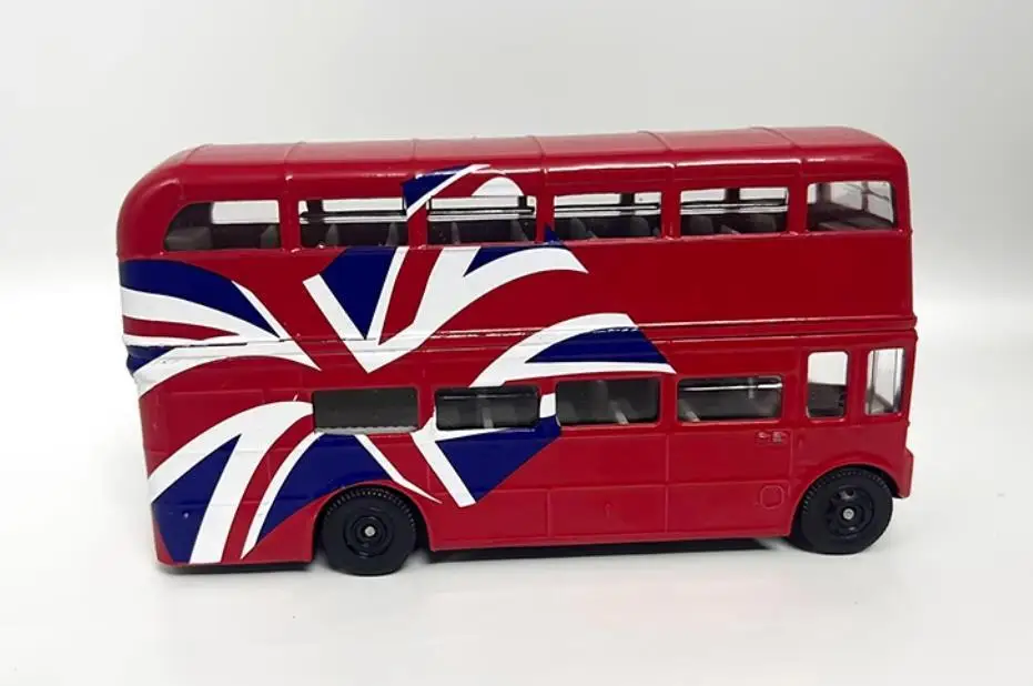 1/43 raro nova chegada preço especial diecast metal londres duplo andar ônibus modelo móveis vitrine coleção brinquedos para crianças