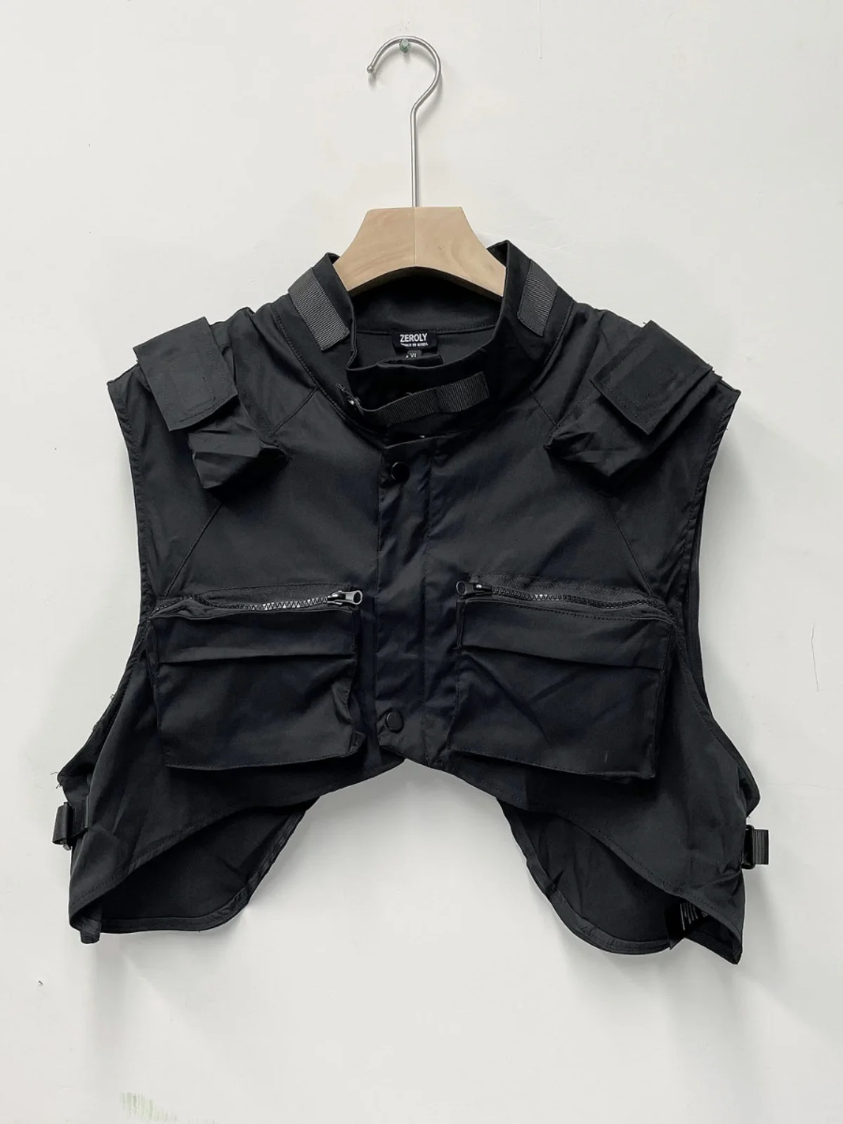 

Тактический мужской рабочий жилет на молнии, свободного кроя, с функциональными 3D-карманами, молодежный, модный, всесезонный, верхняя одежда