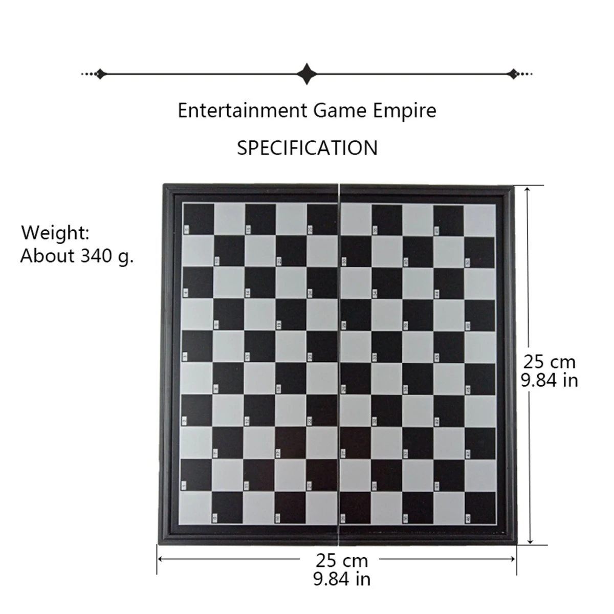 Checkers Red And White Pieces 100 High Quality Magnetic Folding Board 25*25CM Board 40 Checkers Pieces Entertainment Game