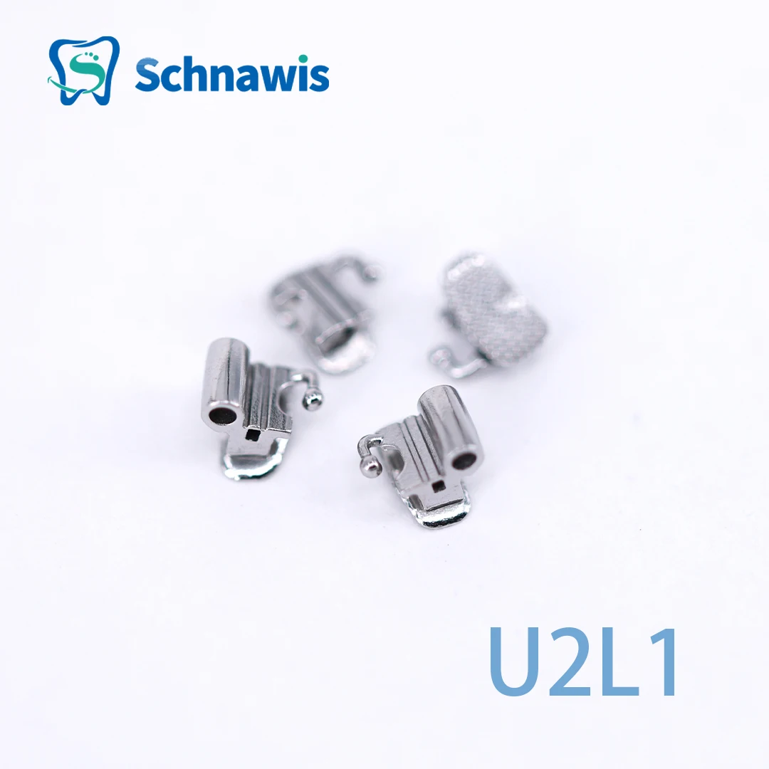 4Pcs/set 1st Molar Buccal Tubes Dental Orthodontic Bondable Bonding Convertible Single Double Triple Roth Tube Orthodontist Tool