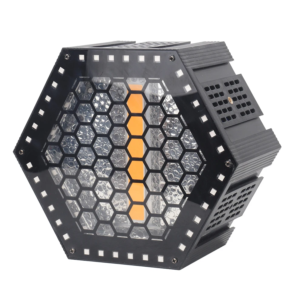 200W Retro Lamp COB Waim + 76pcs RGB5050 LEDs Wash Flash Auxiliary Projector Light DJ Disco Party Stage Lights