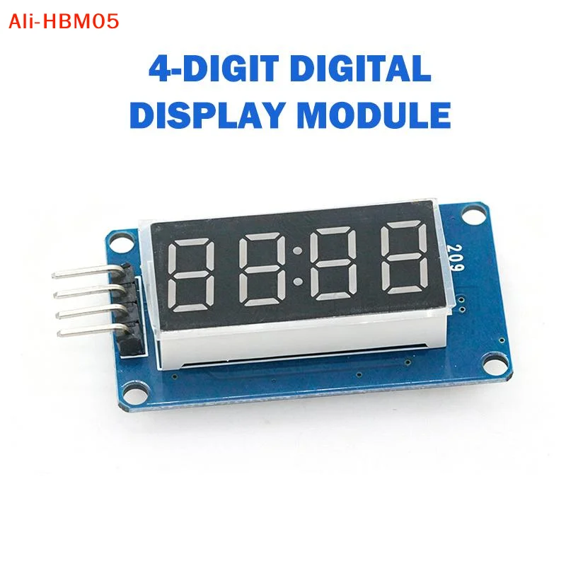 (HB05)TM1637 4 Bits Digital LED Display Module For 7 Segment 0.36Inch Clock RED Anode Tube Four Serial Driver Board Pack