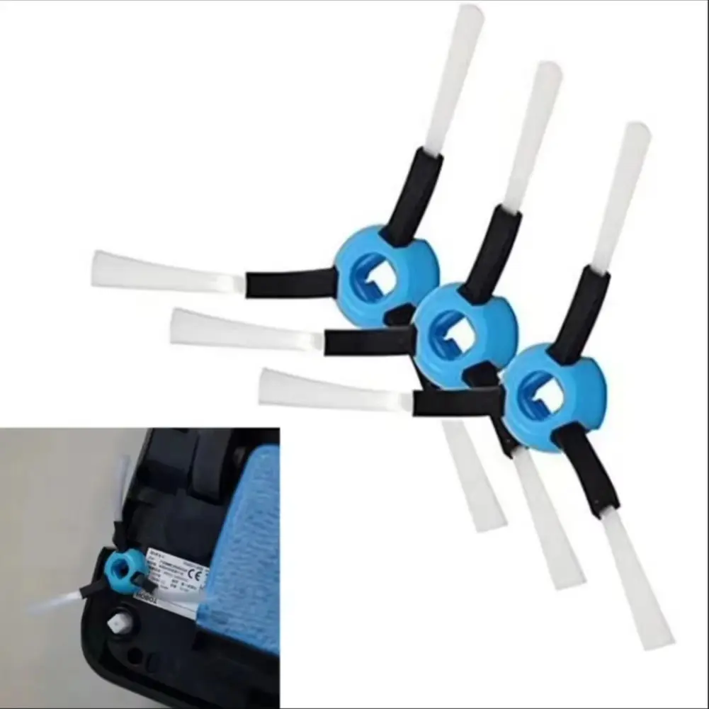 3pcs Side Brush For Hobot Legee 669/668/7 Series Robot Vacuum Cleaner Side Brushes Remove More Dirt Dust Clean Corners And Edges