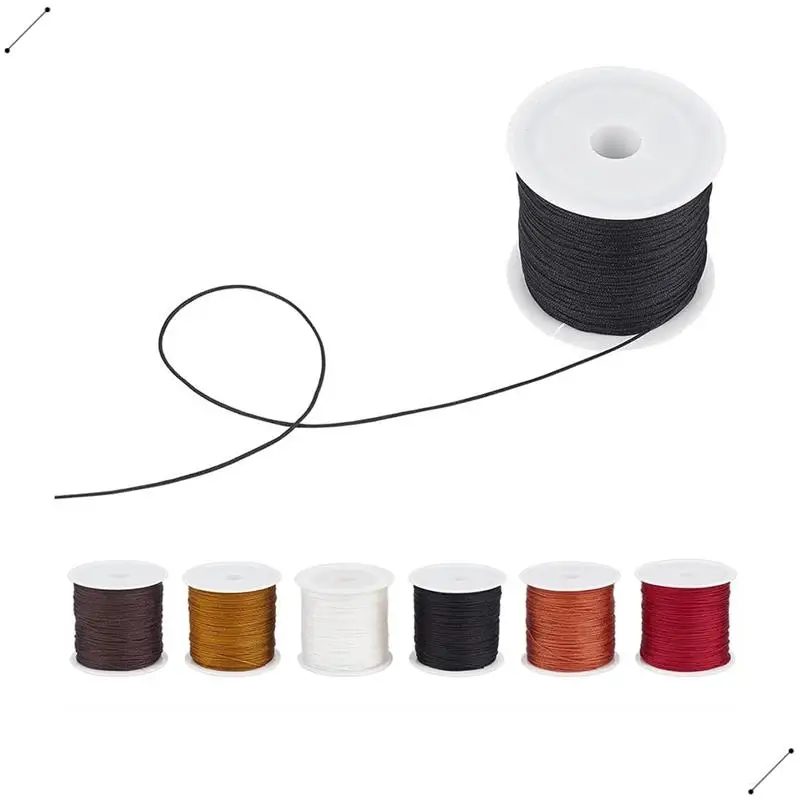300 Yards Nylon String Cord, 0.8Mm Beading Thread Knotting Nylon Cords Braided Lift Shade Cord Fo Necklaces, Macrame