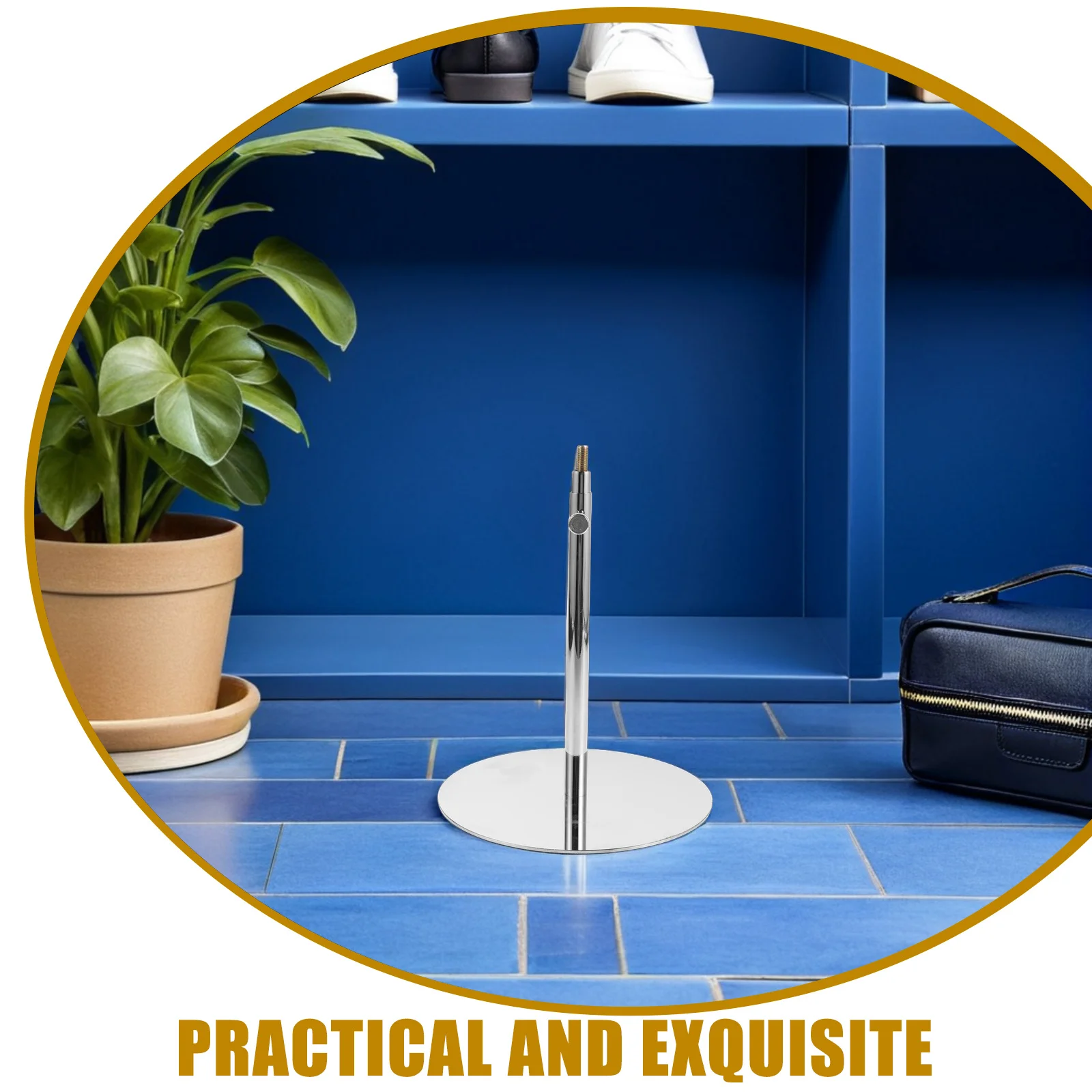 

Dress Form Mannequin Stand Metal Base Adjustable 20.5-34Cm Detachable Display Holder Mannequin Support for Sewing Tailoring Home