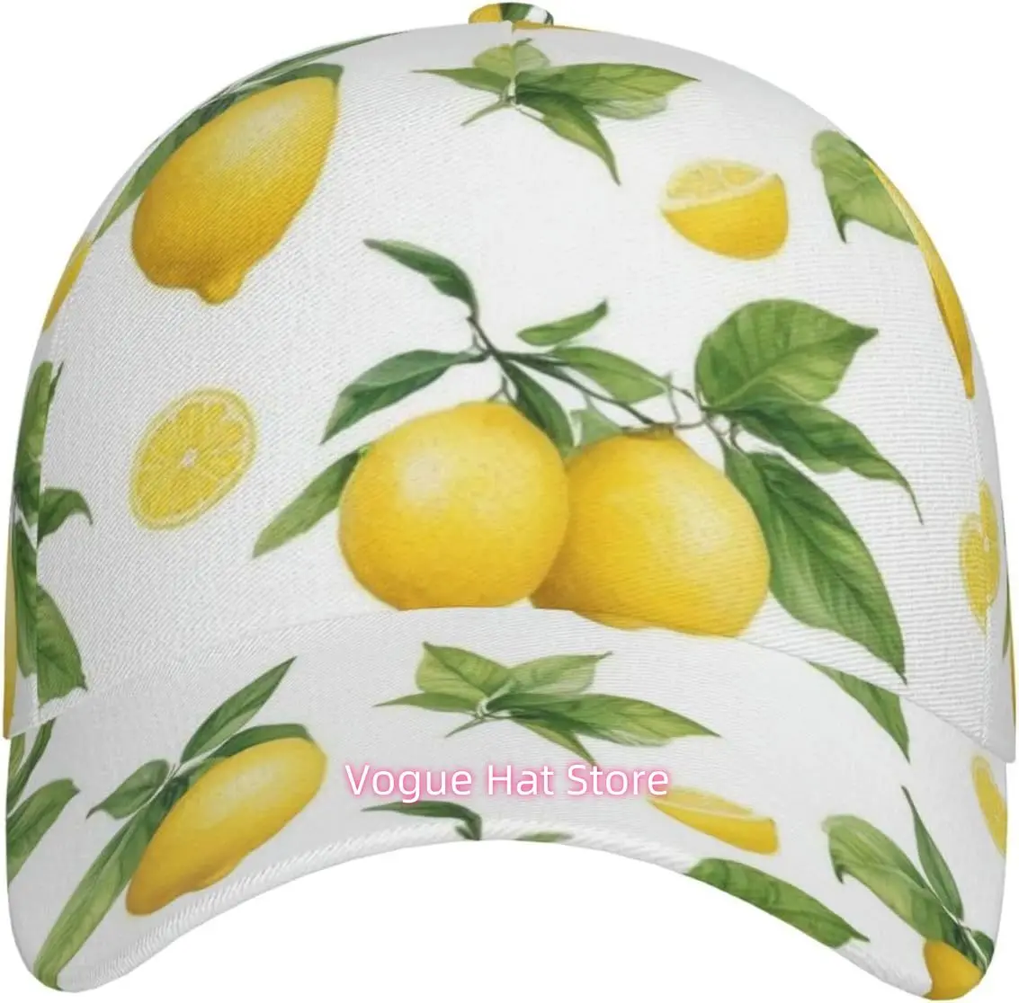 Lemon Pattern Baseball Cap Unisex Adjustable Baseball Hats for Sports Outdoor