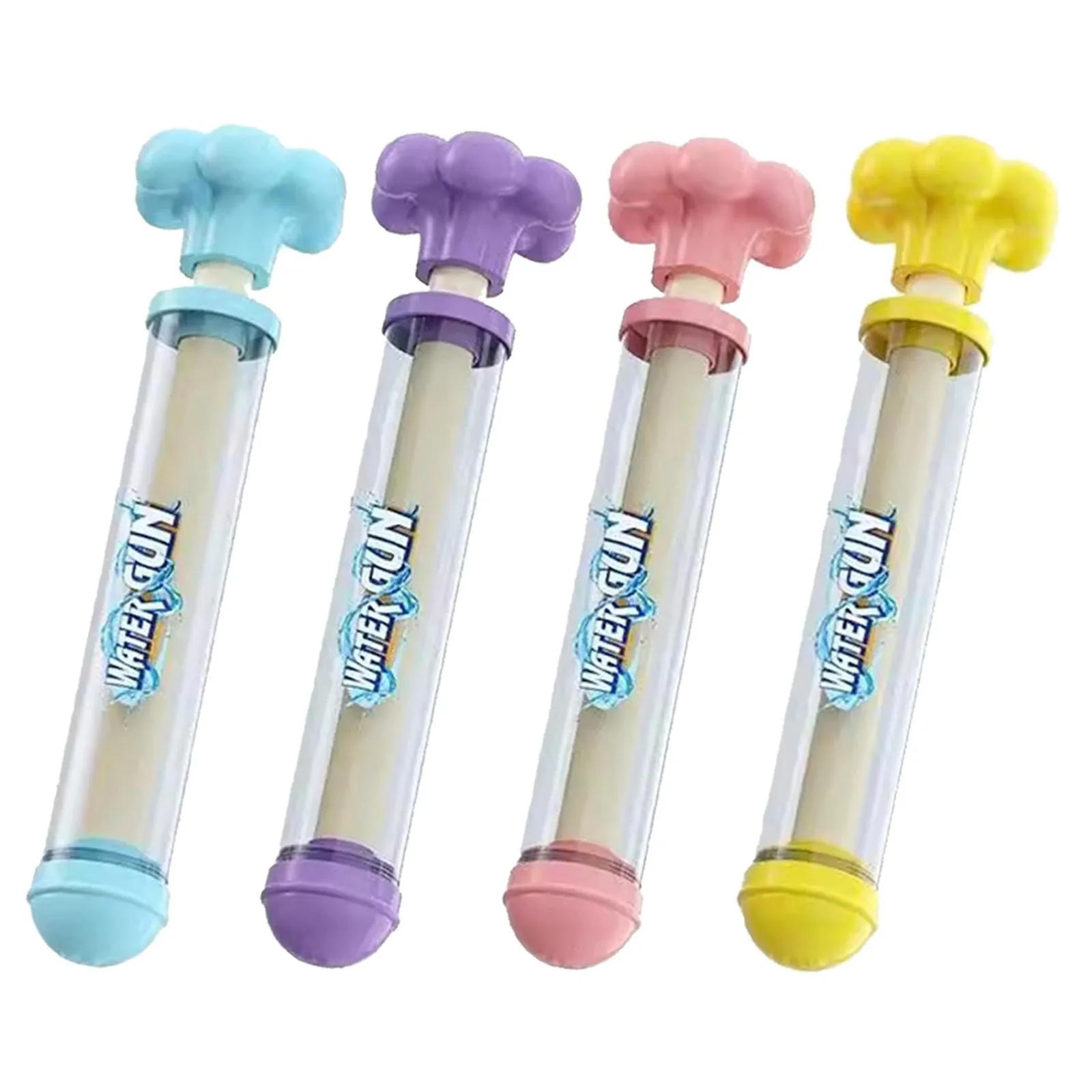 4PC Pusher Type Fun Fireworks Water Jet Spray Toy Fireworks Water Gun Water Splashing Festival Prop Outdoor Water Play Toys