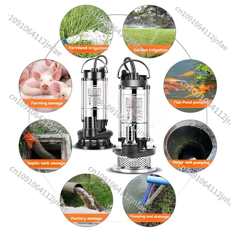 Stainless Steel Submersible Pump - Agricultural Sewage Pump for Drainage & Irrigation