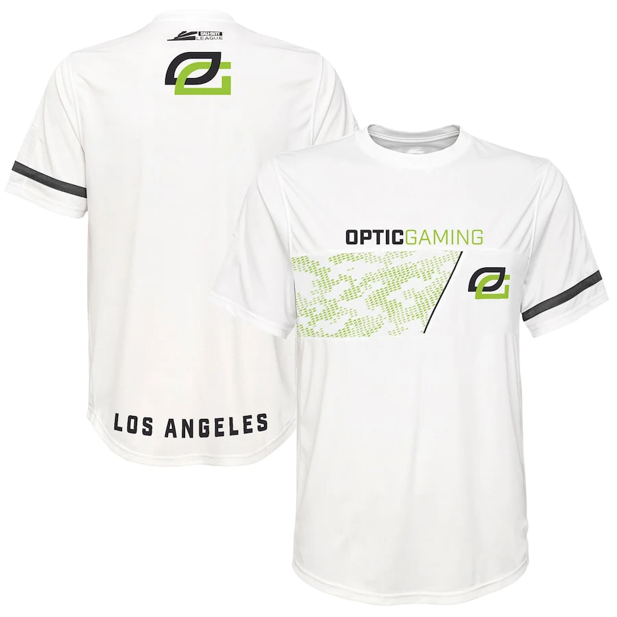 

2025 New Men's T-shirt and Women's Green Wall OpTic Gaming Los Angeles Jersey Short Sleeved T-shirt Quick Drying Breathable Top