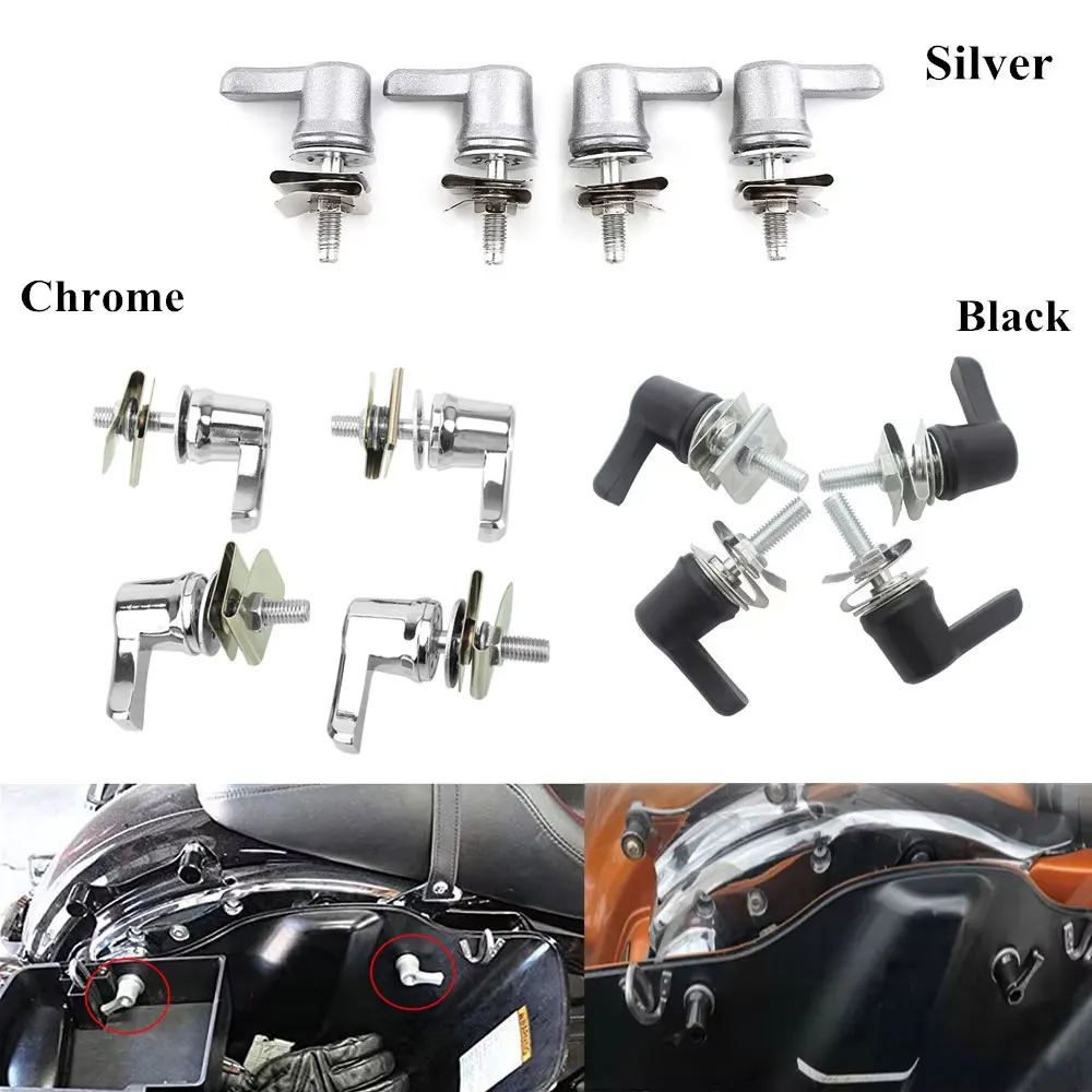 

Мотоциклетная седельная сумка, рычаг, стопорные болты, гайки, монтажный комплект для Harley Touring Electra Street Glide Road King FLT FLHT 1993+