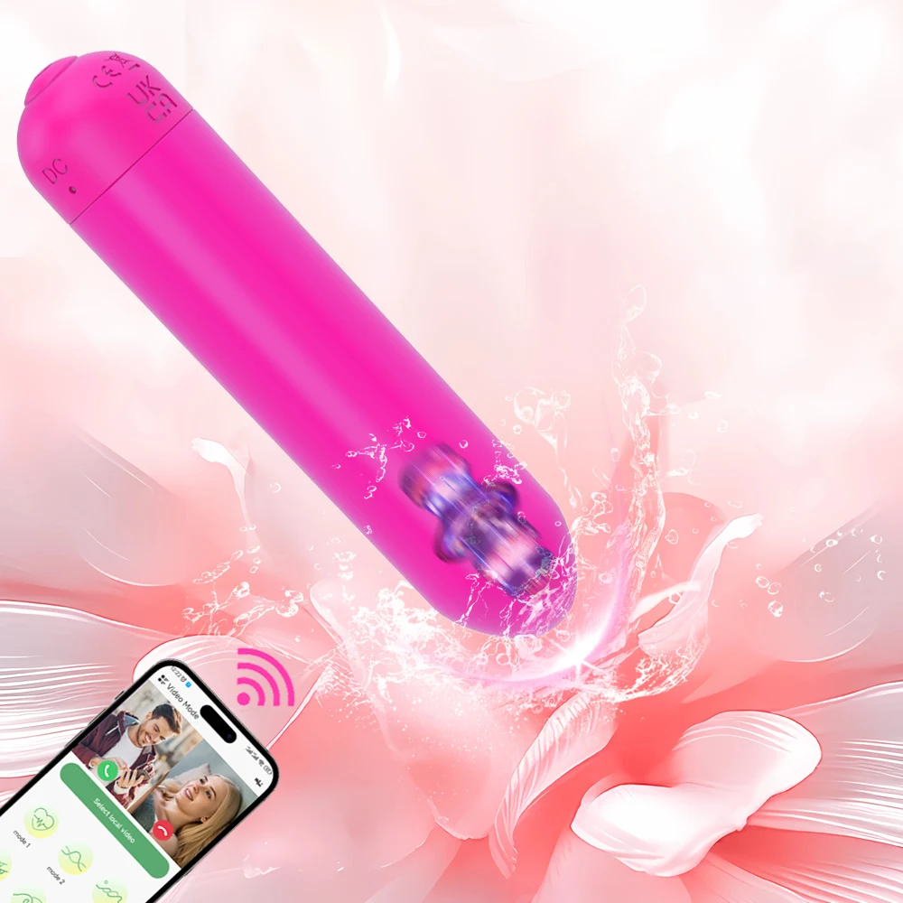 Mini Bullet Vibrator for Women 10 Vibrations Clitoral Anal Stimulator APP Bluetooth Control Personal Massager Sex Toys for Adult