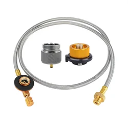 Outdoor Camping Gas Stove Extension Tube Gas Fuel Valve Connector for Camping Cooking Picnic Camping Equipment Accessories
