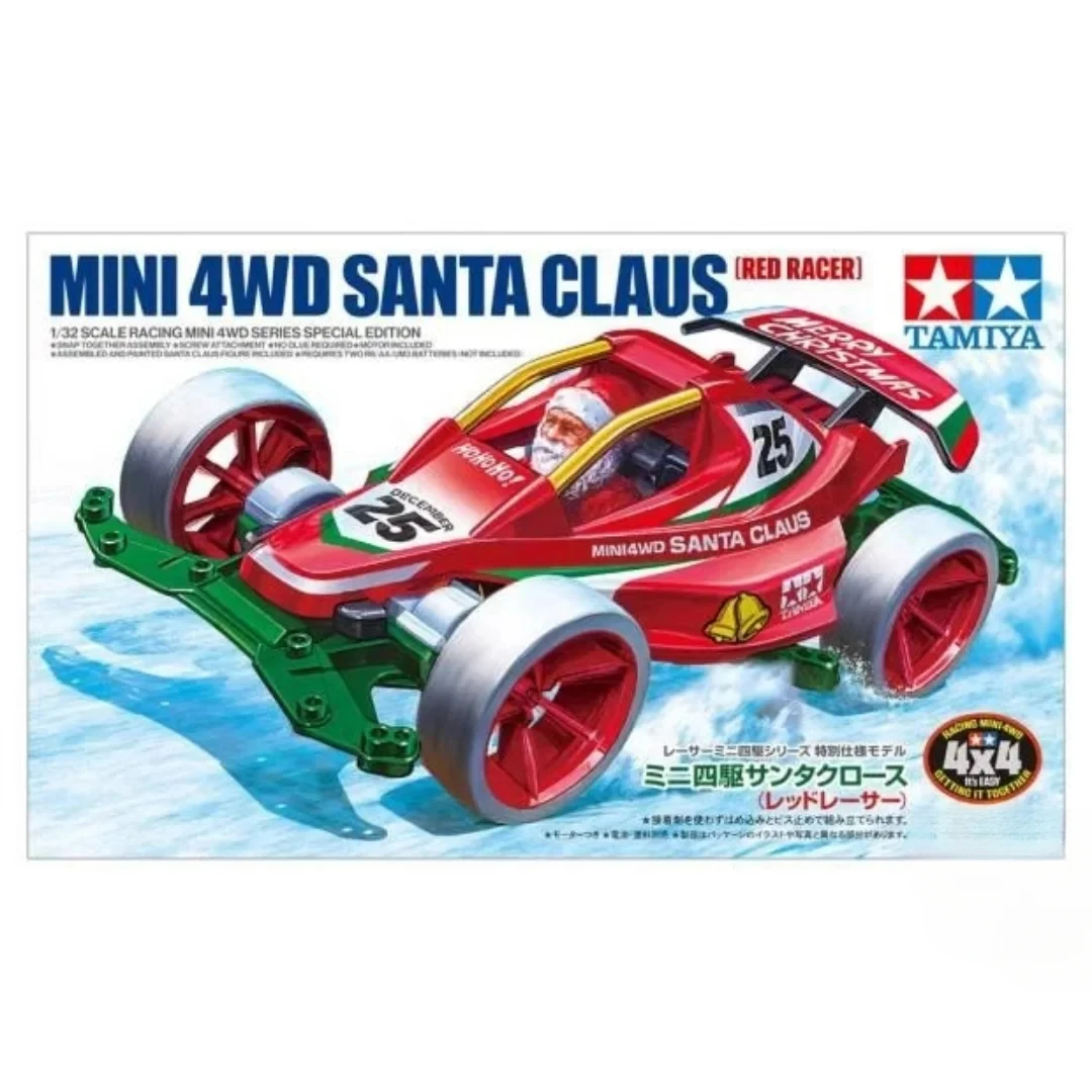 Tamiya Original 1/32 Mini 4WD Santa Claus Red Racer 95698 Model Building Kits