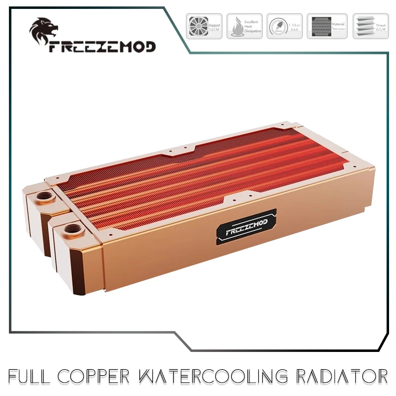 

Full Copper Watercooling Radiator,Dual Layers 45MM Thick TDP 750W Industrial Heat Exchanger240Watercooler,TSRP-ZT-240SC