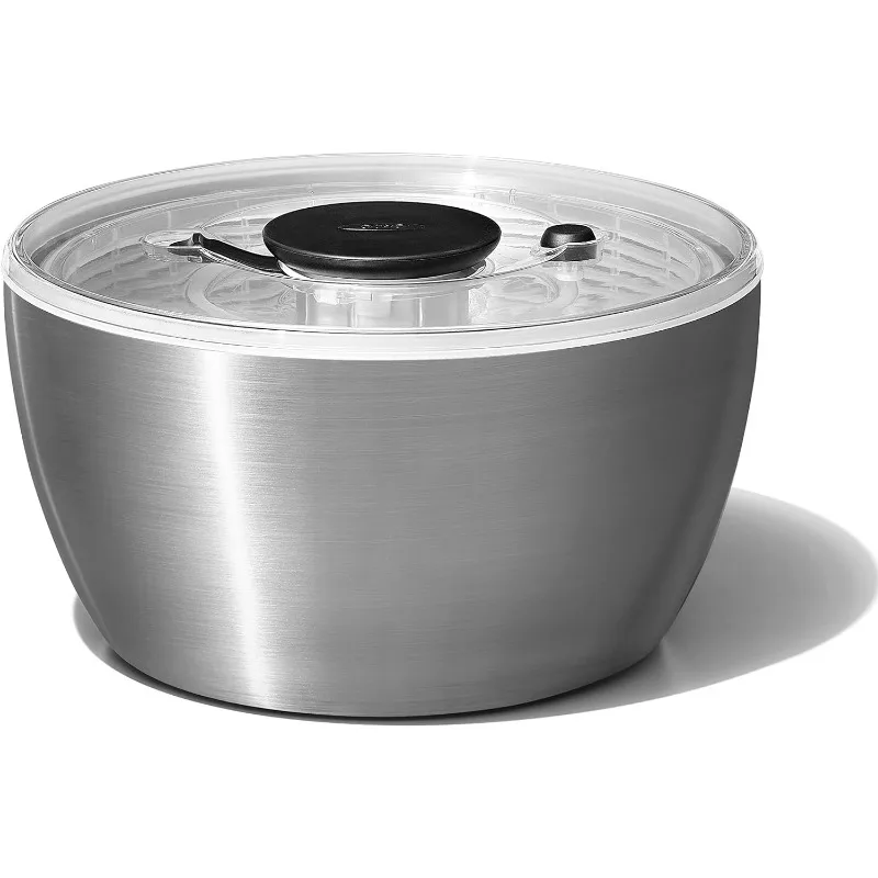 OXO Good Grips Stainless Steel Salad Spinner, 6.34 Qt.