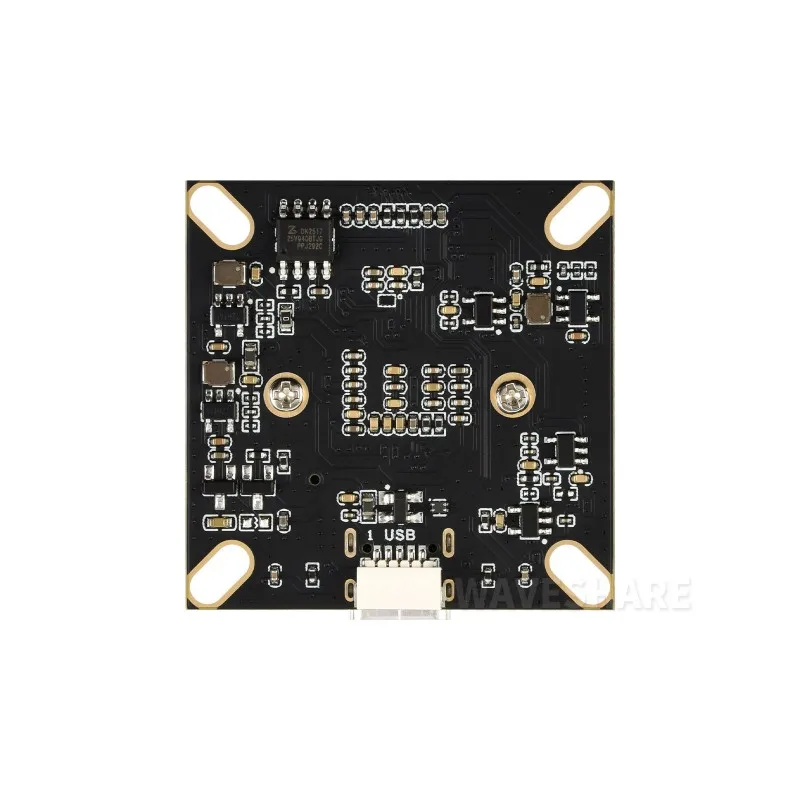 

Камера Waveshare IMX415 8MP USB (A), модуль камеры высокого разрешения, сенсорный чип, порт USB 2.0, встроенные двойные микрофоны, без искажений