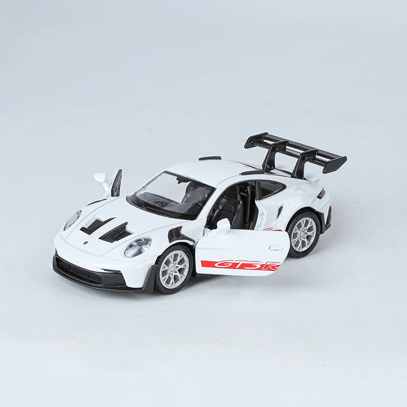 1:36 porsche 911 gt3 rs veículos esportivos de metal supercar rápido furioso carro de uma peça brinquedo menino diecast modelo automático presente