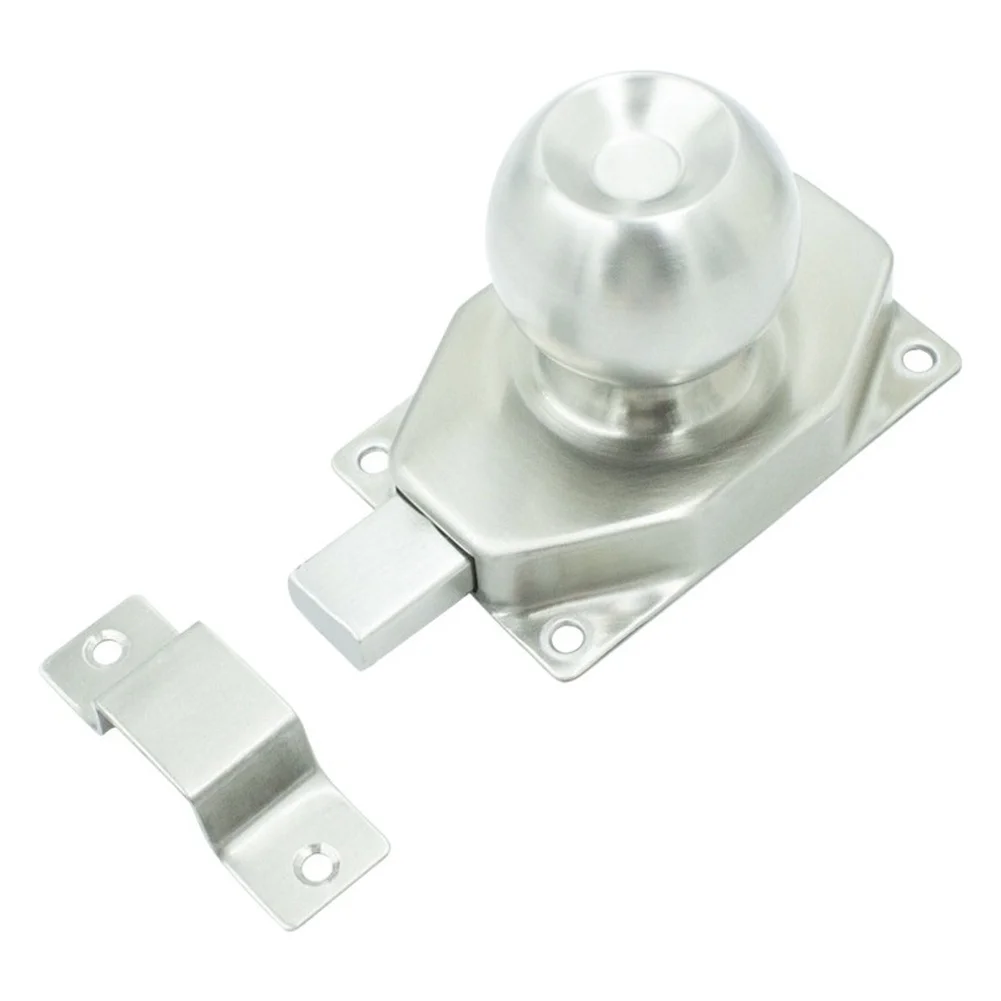 Spherical Pin Door Lock with 304 Stainless Steel Material and Modern Security Bolt Design for Bathroom and Interior Doors Usage