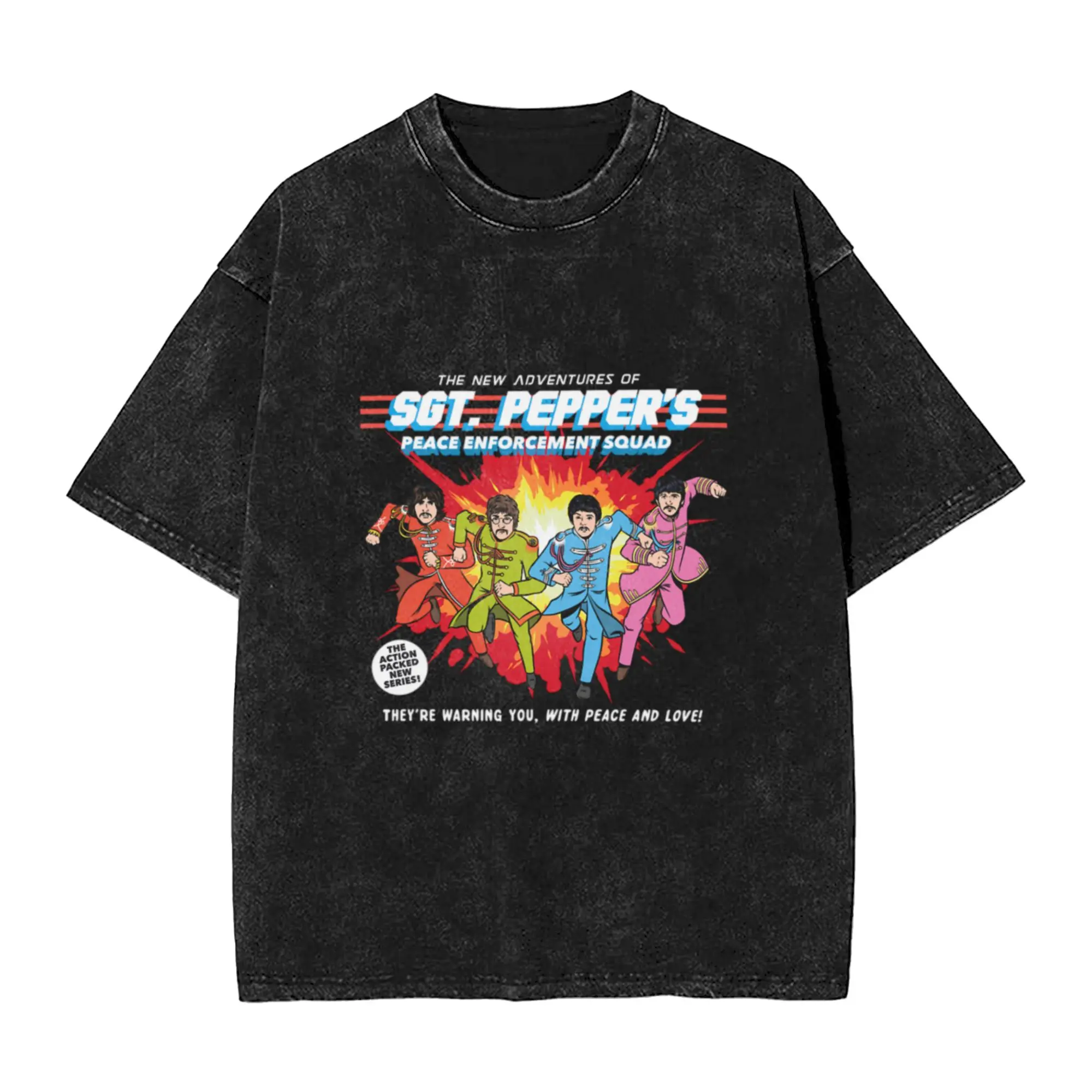 Peace Enforcement Squad Classic Comfort A Vintage Oversized Cotton Unisex T-Shirts