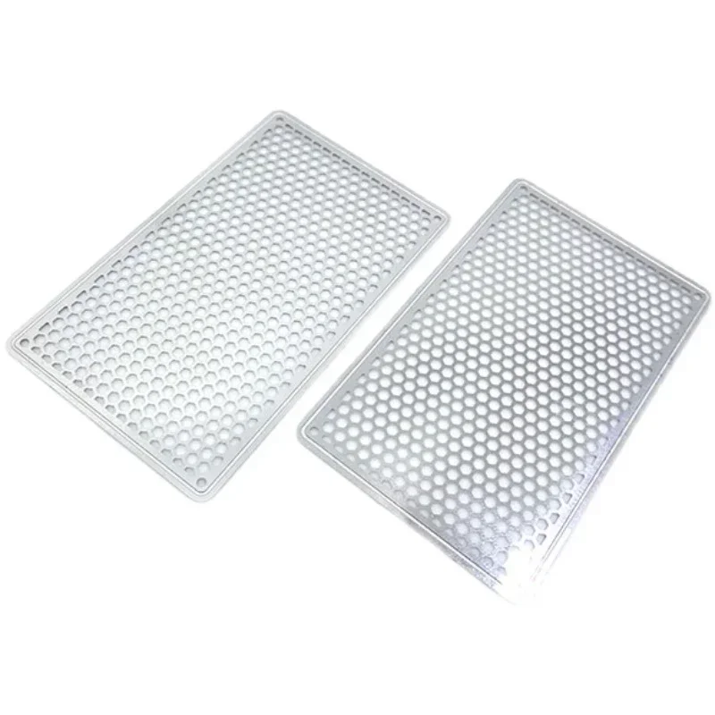 Simulation Metal Rear Window Protection Cellular Net for 1/14 Tamiya RC Truck Trailer Tipper Benz Zetros Car Diy Parts