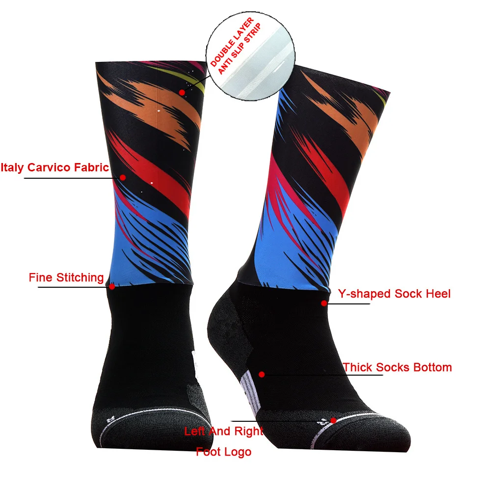 Sport Anti Sock Slip Professional Compression Bike Socks Men Bicycle And Women Street Sports Socks Racing Cycling Socks 02