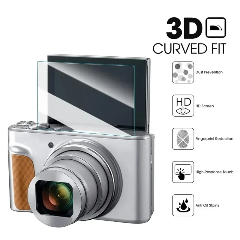 3/1 قطعة 9H الزجاج المقسى فيلم لكانون Powershot SX730/SX740 كاميرا LCD واقي للشاشة فيلم غطاء كامل لكانون SX740 SX730