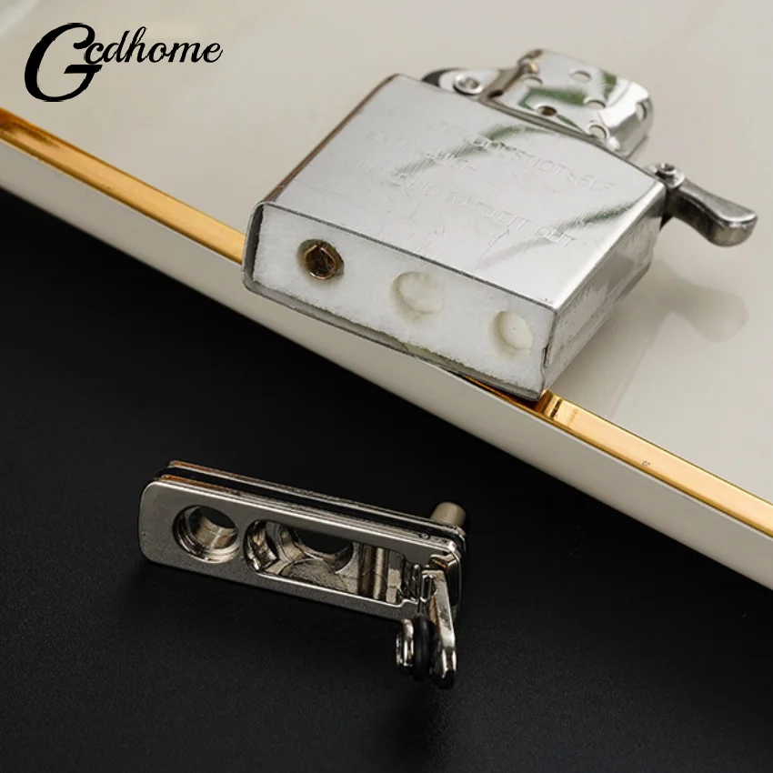 ختم ولاعة معدنية ختم قاعدة القطن المعدنية لولاعة الرمز البريدي بطانة داخلية عادية تعديل قاعدة القطن تقليل التطاير #5