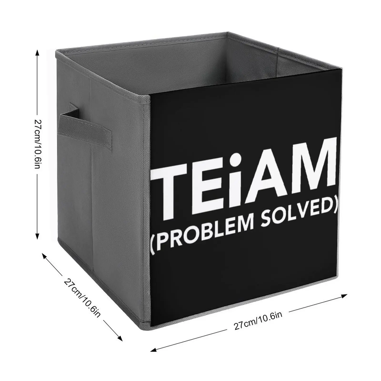 Teiam (Problem Solved) No I In Team Essential Folding Storage Box Storage Tank Large Capacity Unique Storage of Pet Toys Handle