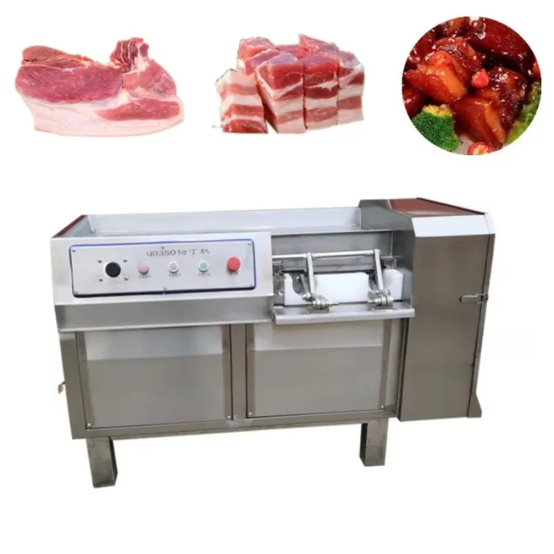 Commercial High Efficiency Automatic Meat Bone Cutter Customized Frozen Meat Dicer Machine Poultry Strip Cube Slicer