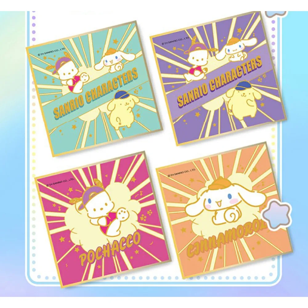 KABAO Original Sanrio Collection Card Cinnamoroll Kuromi Melody Creative Sushi Styling Character Color Paper Card Festival Gift