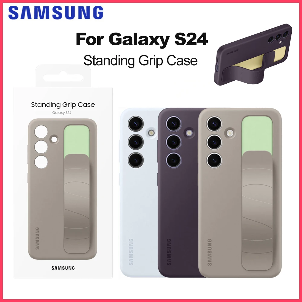 

Оригинальный чехол с подставкой для Samsung Galaxy S24, защитный чехол с держателем для пальцев, EF-GS921