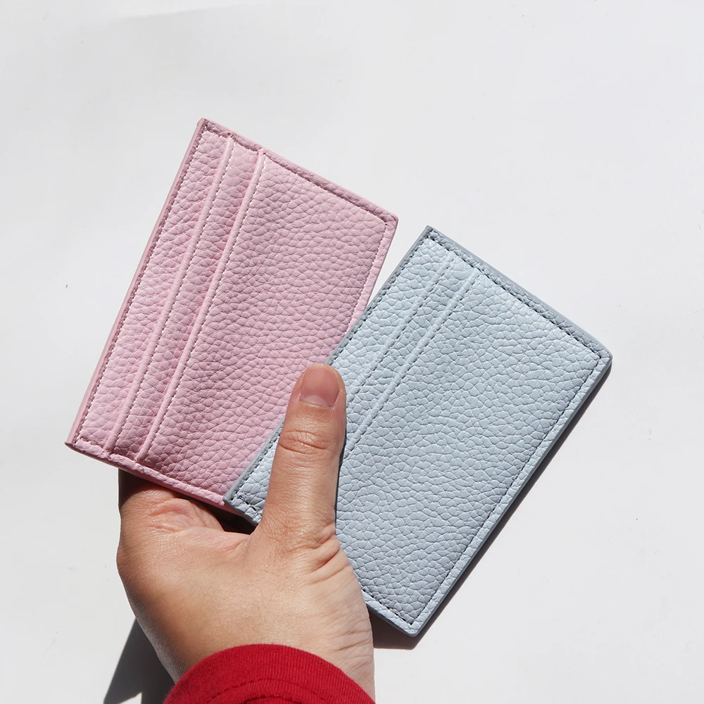Benutzerdefinierte Name Slim Card Wallet PU Leder Gravierte Initialen Luxus Design Kartentasche Personalisierte Frau Mann Geldbörse Großhandel Geschenk – Detail 12