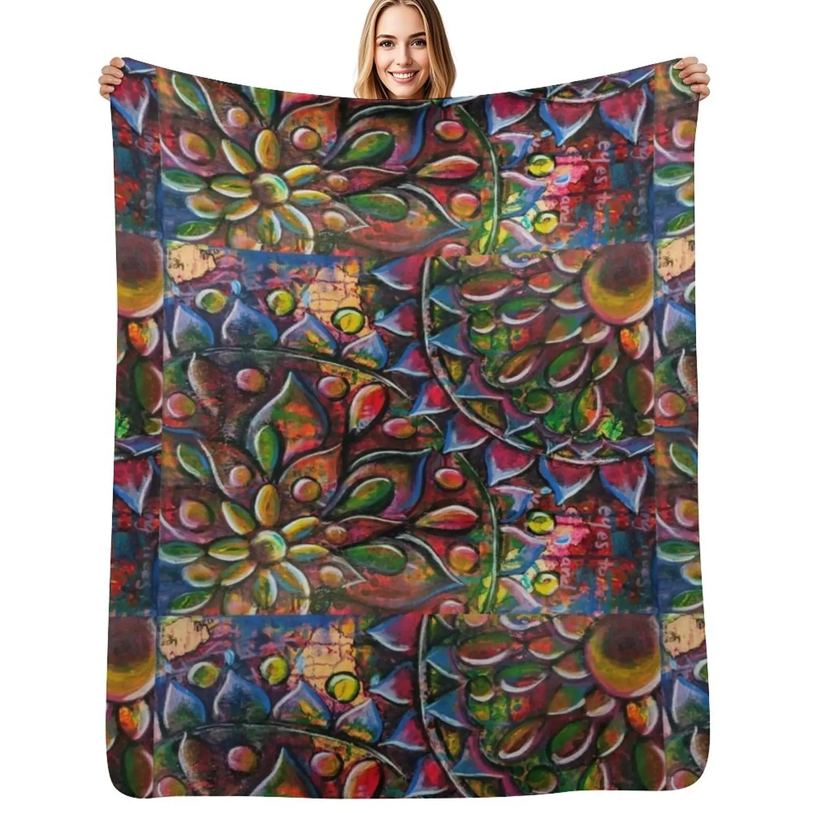 

Budding Trees Meditation Mandala Throw Blanket warm for winter Bed covers Summer Beddings anime Blankets