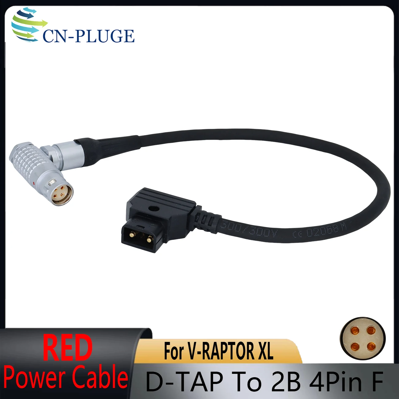 RED V-RAPTOR XL  Camera D-TAP To 2B 4Pin Power Cable