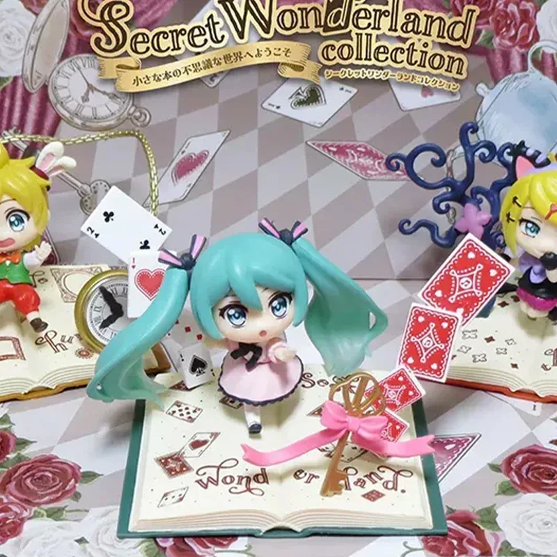 Figura de Anime Hatsune Miku, caja ciega del paraíso secreto, muñeca de dibujos animados, muñeca linda, bolsas de adivinación, modelo de decoración de coche, juguete de regalo Miku