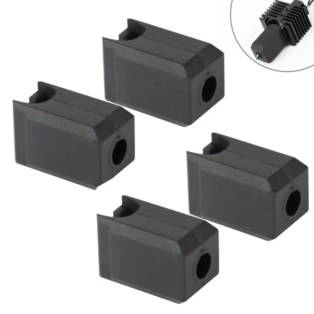 

4pcs P1P X1 Silicone Sock Heater Block Silicone Socks of 3D Printer Parts High Temperature Extruder Heating Block Silicone Cover