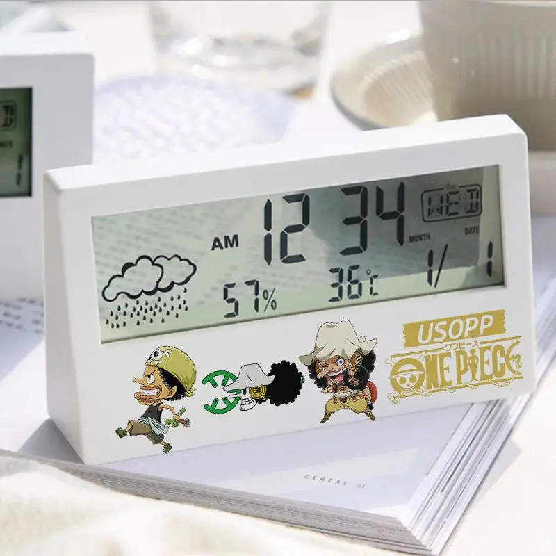 Cute Cartoon One Piece Monkey D. Luffy Roronoa Zoro Nami Electronic Alarm Clock Creative Alarm Clock Electronic Clock