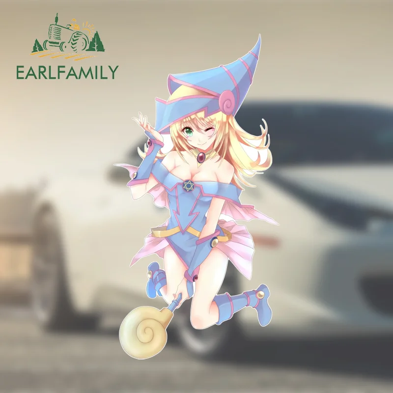 

EARLFAMILY сексуальный темный волшебник девушка на коленях автомобильная наклейка креативная водостойкая окклюзия царапины доска для серфинга наклейка виниловая автомобильная пленка