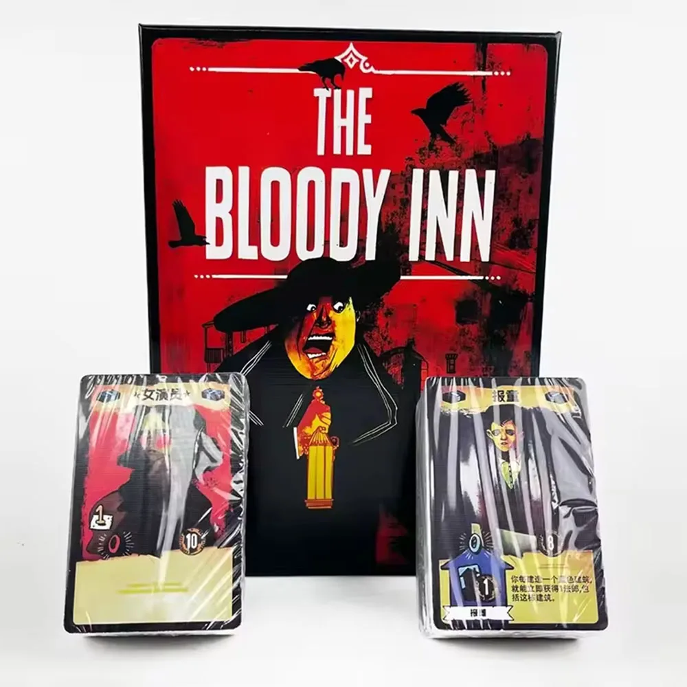 

THE BLOODY INN Chinese Edition Strategy Board Game with Card Hand Management for Party Tabletop Fun