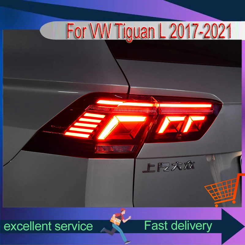 

Car Styling For VW Volkswagen Tiguan L 2017-2021 Tail Lights Modified DRL High Configuration Dynamic Highlight Tools Accessories