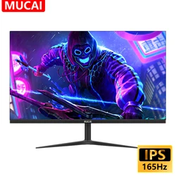 MUCAI 데스크탑 게임용 컴퓨터 화면, 27 인치 IPS 모니터, 144Hz PC LCD 디스플레이, 165Hz HDMI 호환, DP, 1920*1080