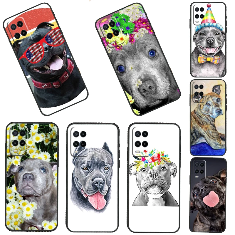 Staffordshire Bull Terrier Staffy dog Back Case For OPPO A15 A3S A5S A52 A72 A54 A74 A94 A93 A83 A5 A9 A53 A53S A31 2020 Coque