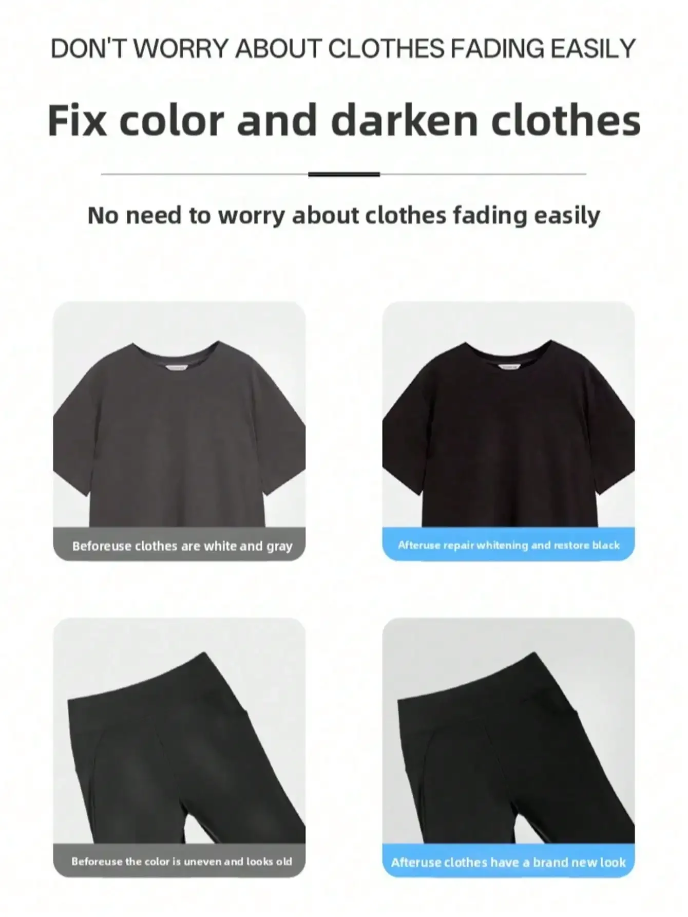 Black Boosting Laundry Sheets Restore Faded Black Clothes Fix Color Lock Dye Brighten Black Garments Household Laundry Supplies