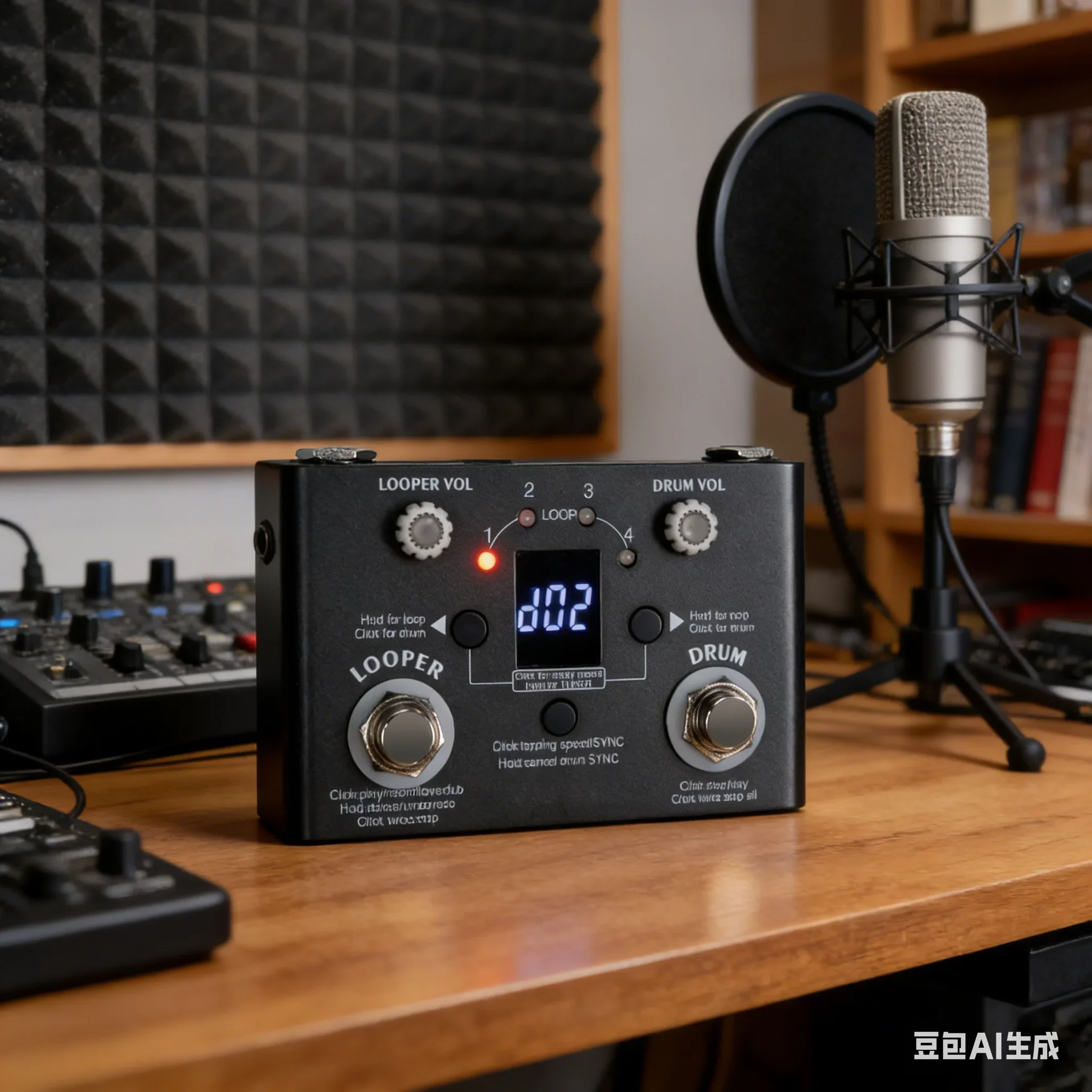 

Гитарная педаль эффектов M-VAVE V2 Drum Looper: 30 ритмов, 11 минут записи, компрессор, аксессуары для гитары