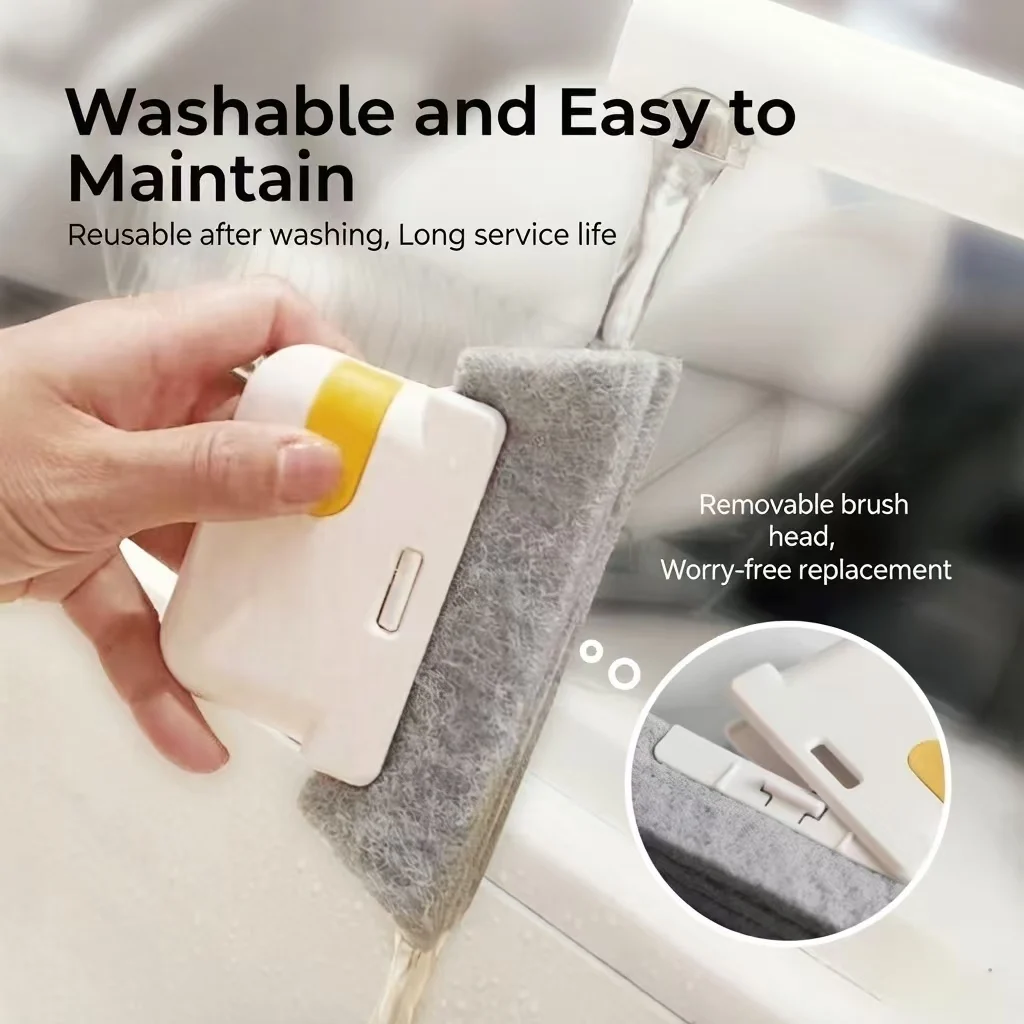 Mini Multifunctional 2-in-1 Detachable Cleaning Brush for Household Glass Door Gap Window Groove And Dead Corner Crevice