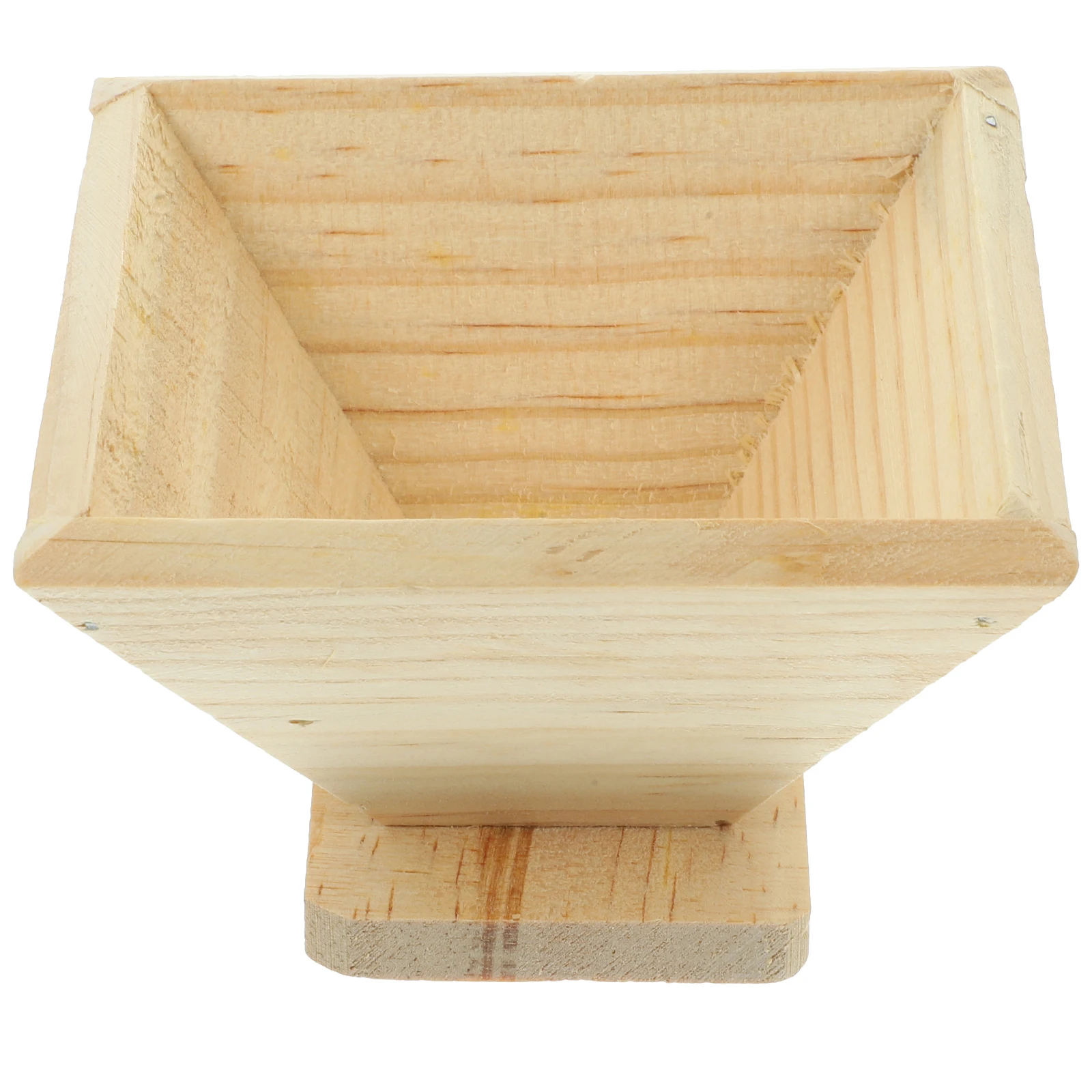 

Wood Mold Quadrangular Rice Mould Kitchen Accessory Easy Clean Small Size Beige Traditional Festival Tool