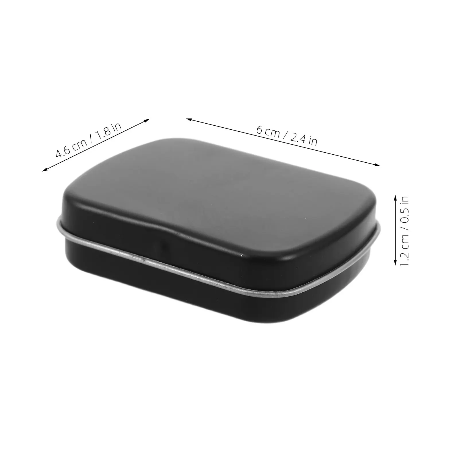 Mini Watercolor Palette 12 Well Compact Black Metal Paint Storage Case Portable Travel Sketching Field Painting Organizer