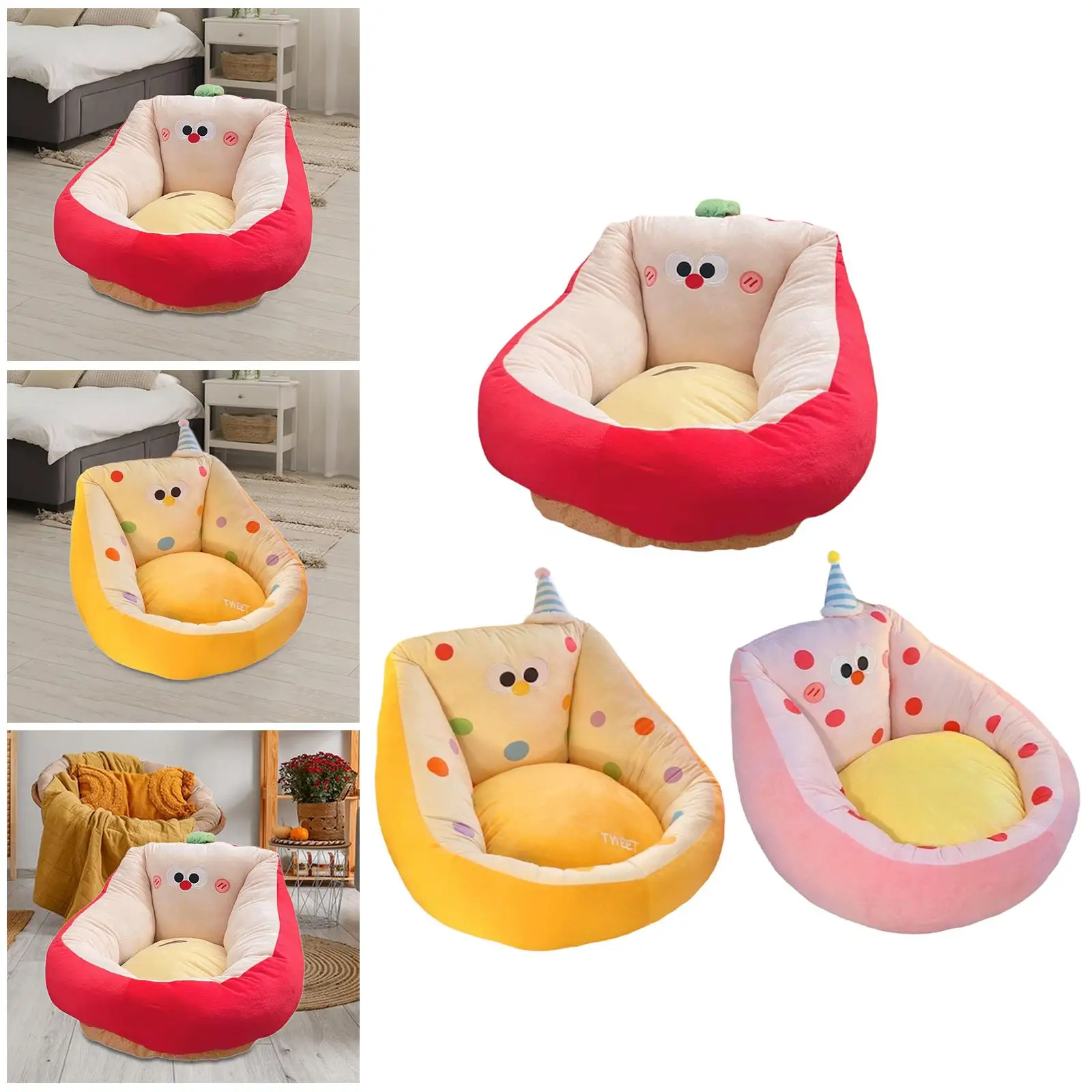 

Cushion Chair,Lazy Sofa,Funny,Stuffed Room Decor for Indoor Bedroom Nursery Rooms Living Room for Girls Woman